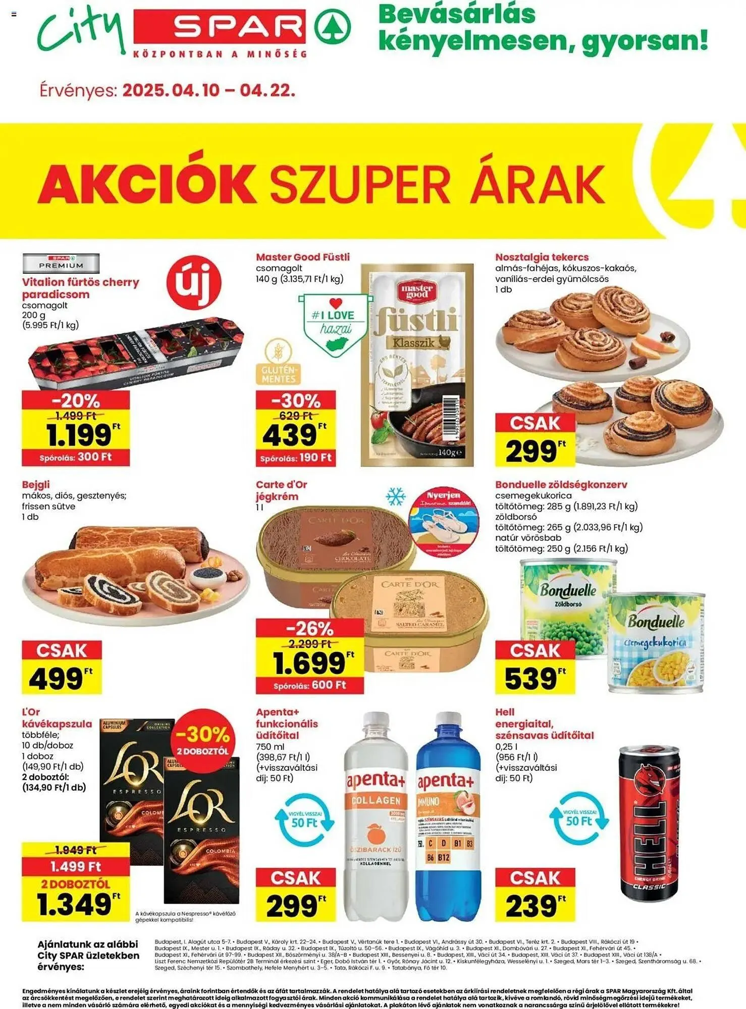 Katalógus Spar akciós újság április 10.-tól április 22.-ig 2025. - Oldal 1