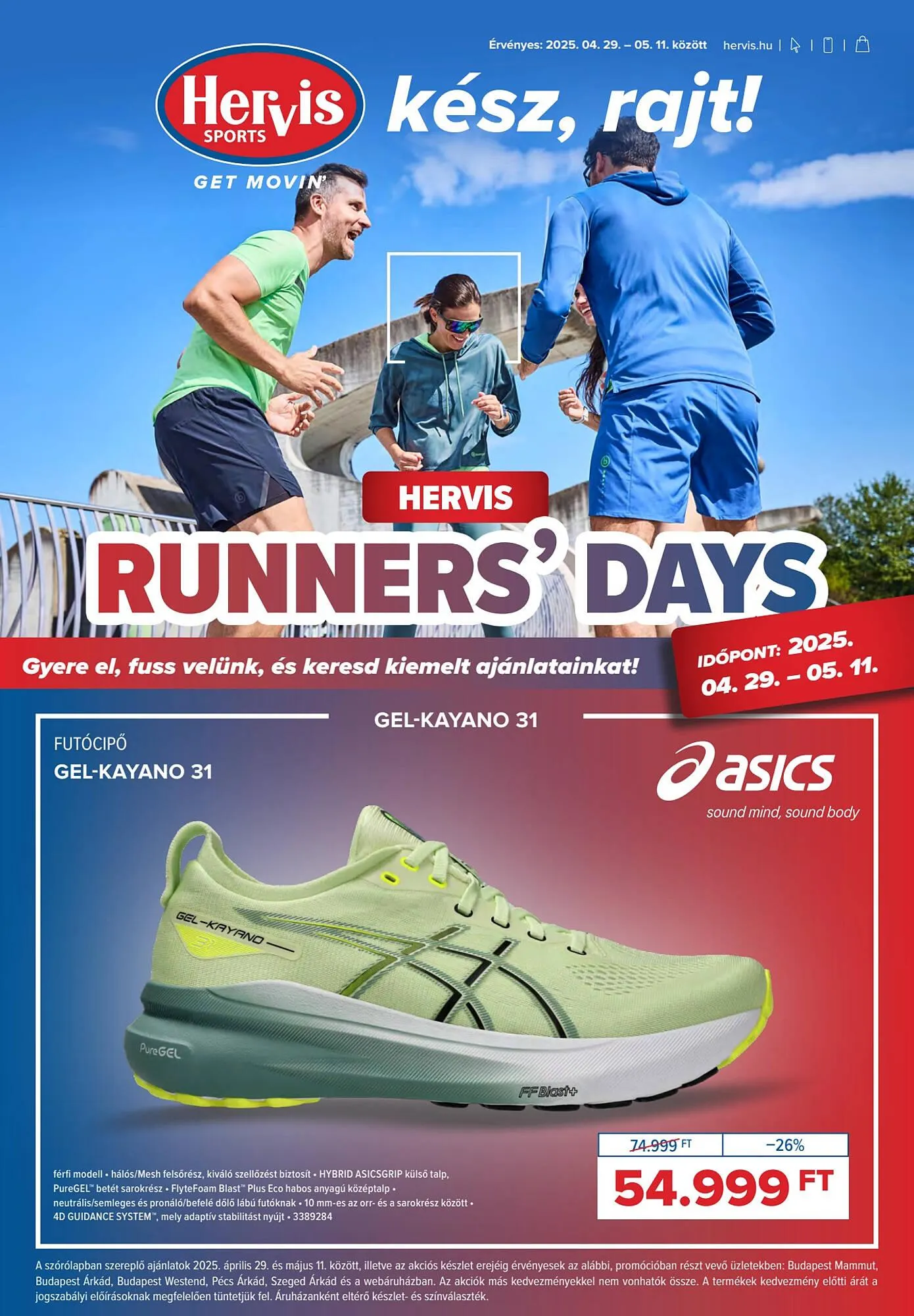 Katalógus Hervis akciós újság április 29.-tól május 11.-ig 2025. - Oldal 1