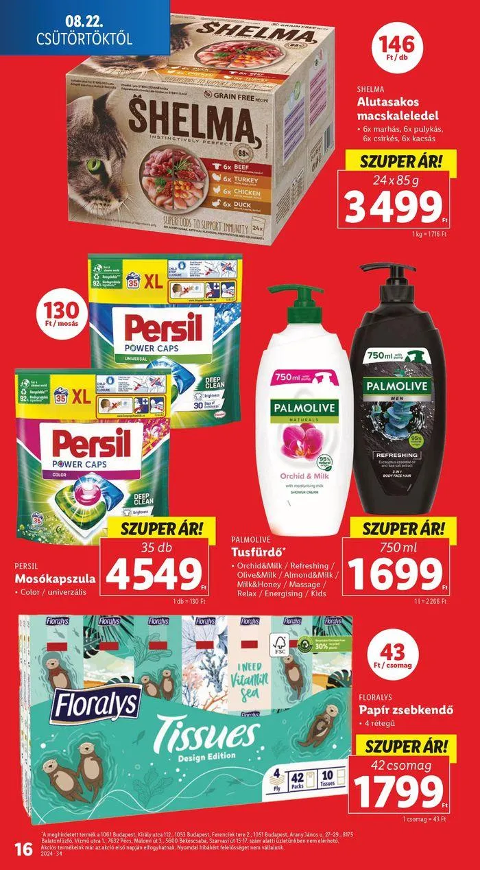Katalógus Akciós újság – 34. hét augusztus 22.-tól augusztus 28.-ig 2024. - Oldal 16