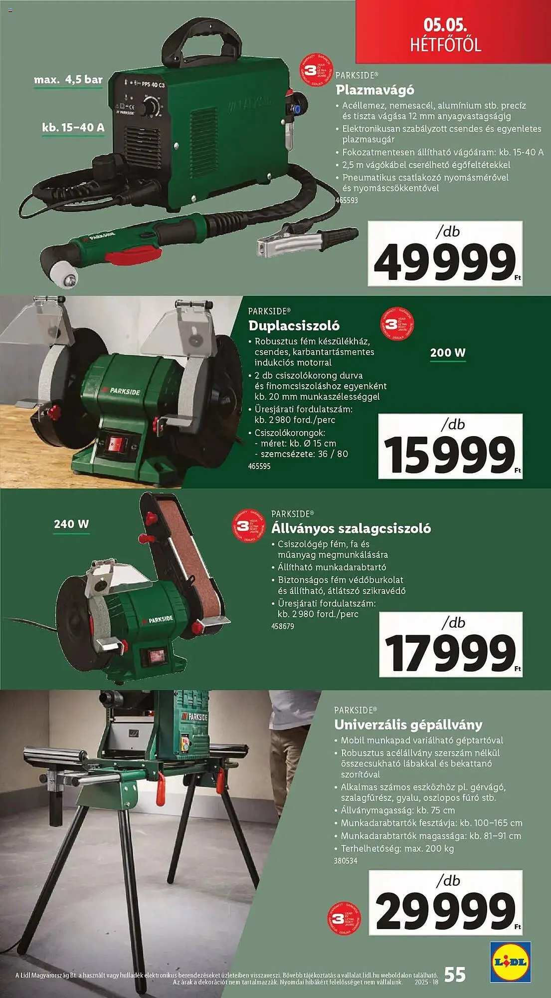 Katalógus Lidl akciós újság április 30.-tól május 7.-ig 2025. - Oldal 55