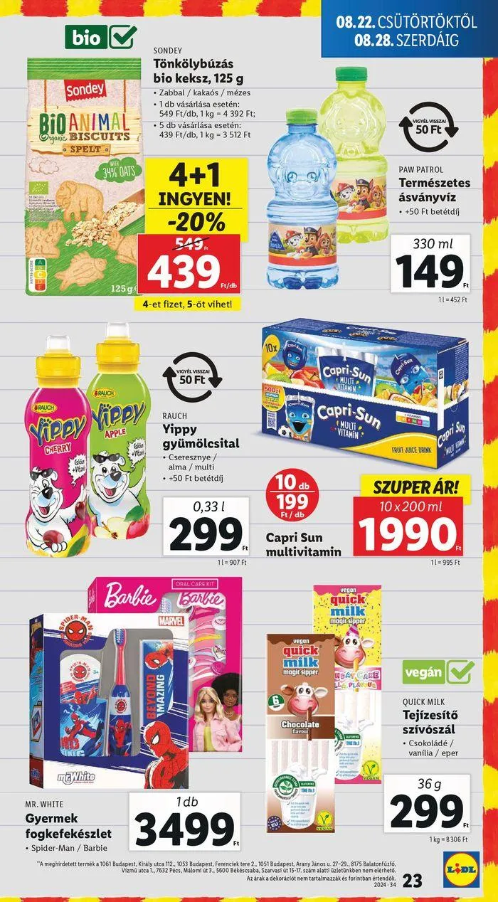 Katalógus Akciós újság – 34. hét augusztus 22.-tól augusztus 28.-ig 2024. - Oldal 23