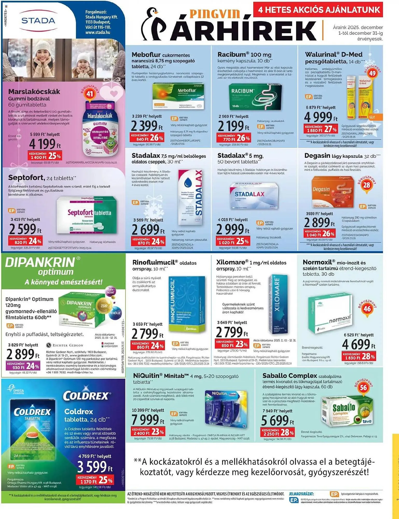 Katalógus Pingvin Patika akciós újság december 1.-tól december 31.-ig 2025. - Oldal 4