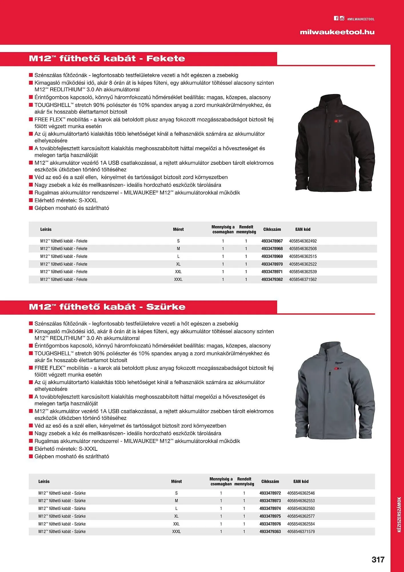 Katalógus Milwaukeetool akciós újság augusztus 14.-tól december 31.-ig 2024. - Oldal 317
