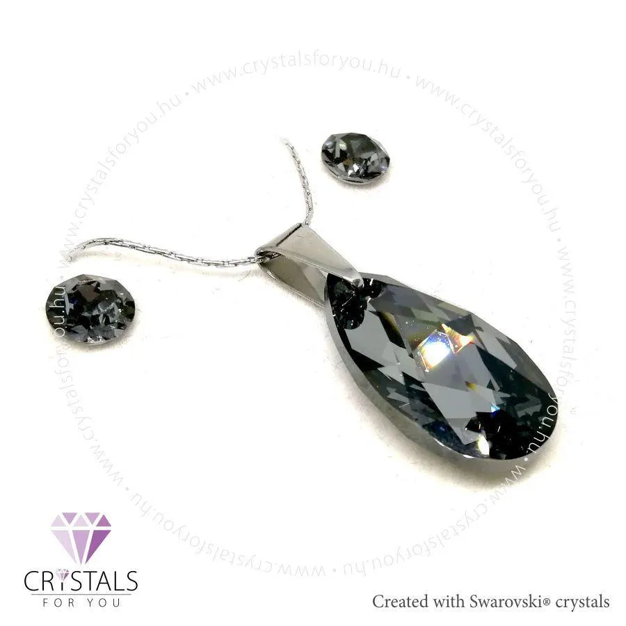 Csepp medálos szett Swanis® prémium kristállyal díszítve