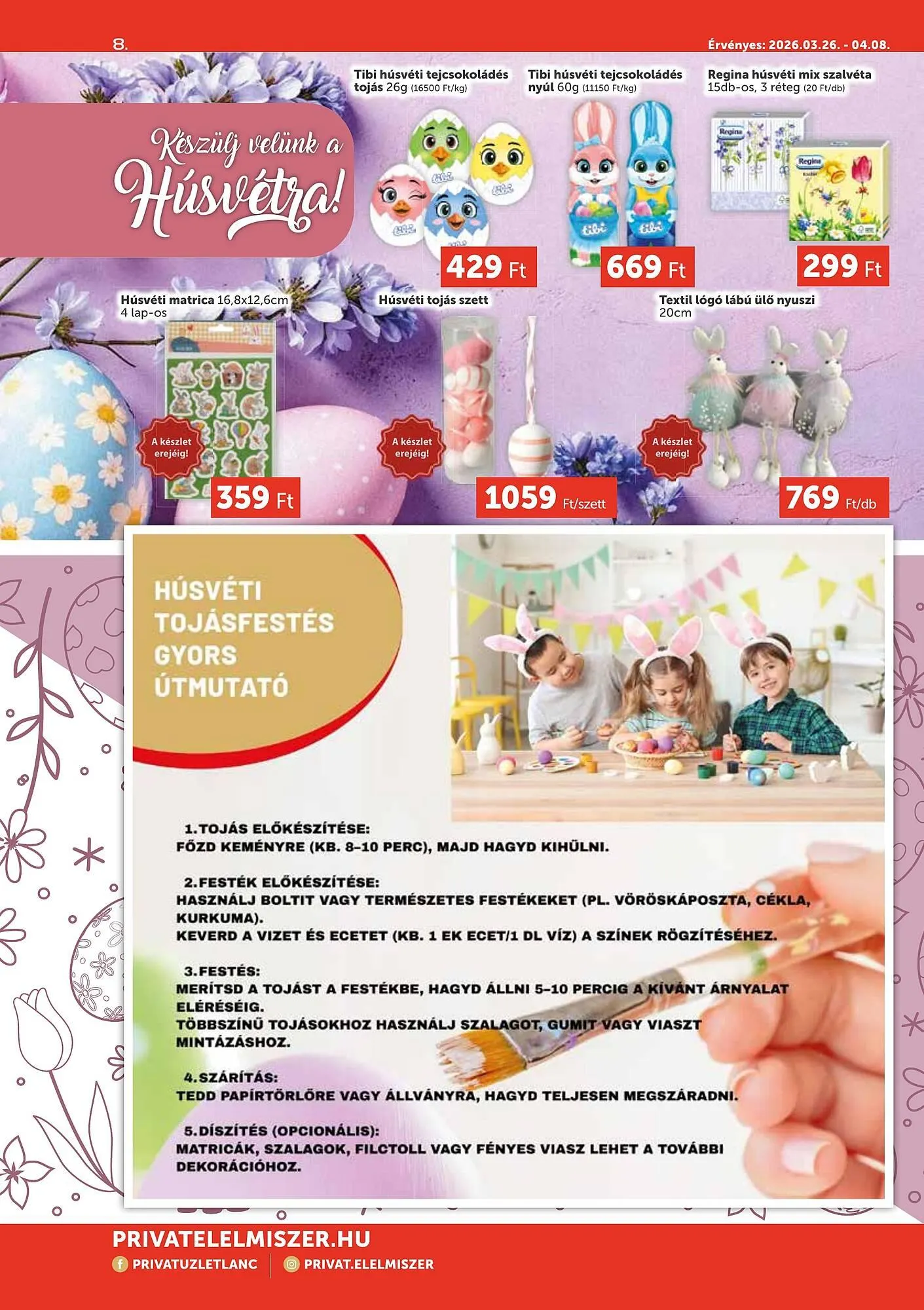 Katalógus PRIVÁT akciós újság március 26.-tól április 8.-ig 2026. - Oldal 8