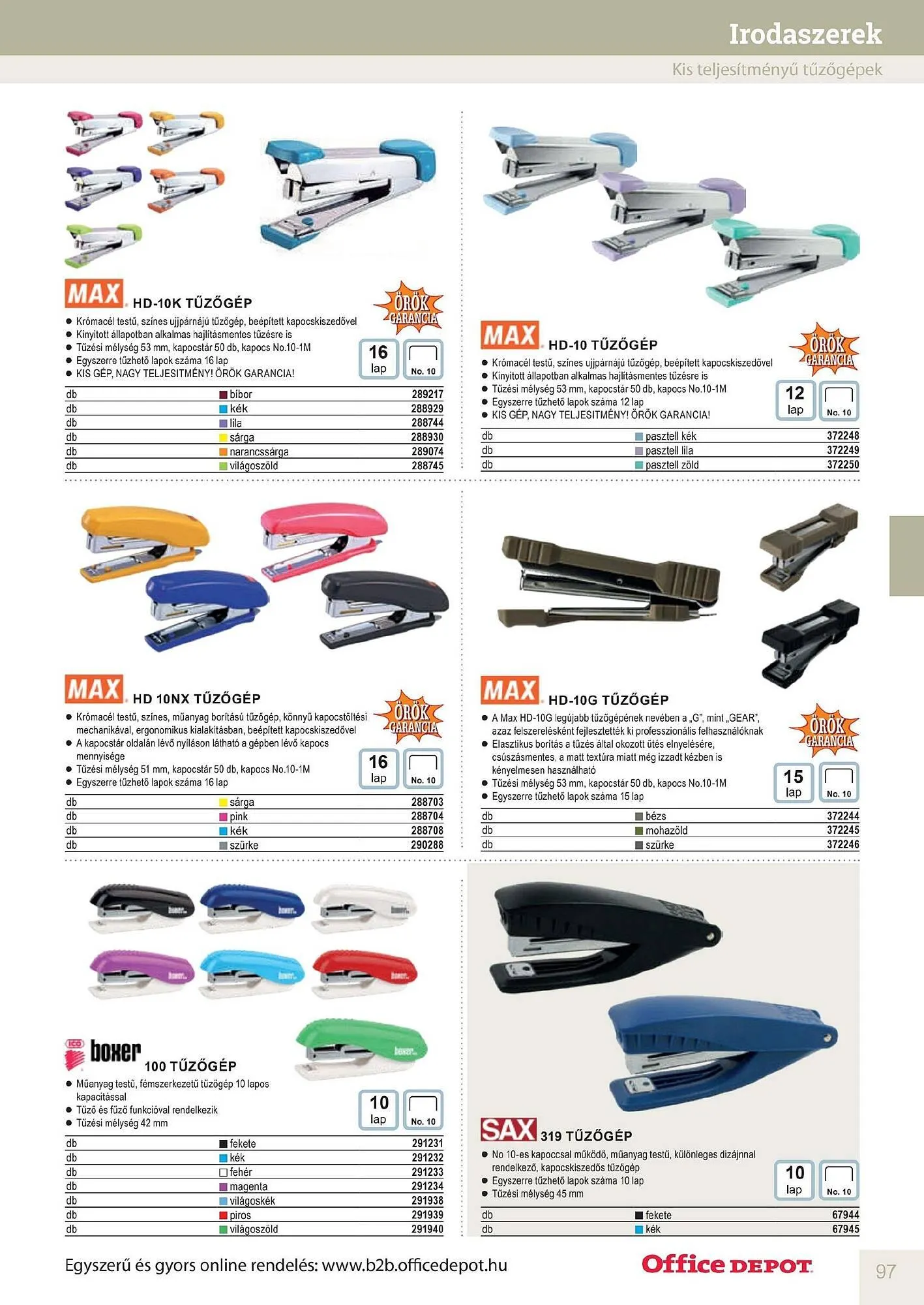 Katalógus Office Depot akciós újság május 9.-tól december 31.-ig 2026. - Oldal 97