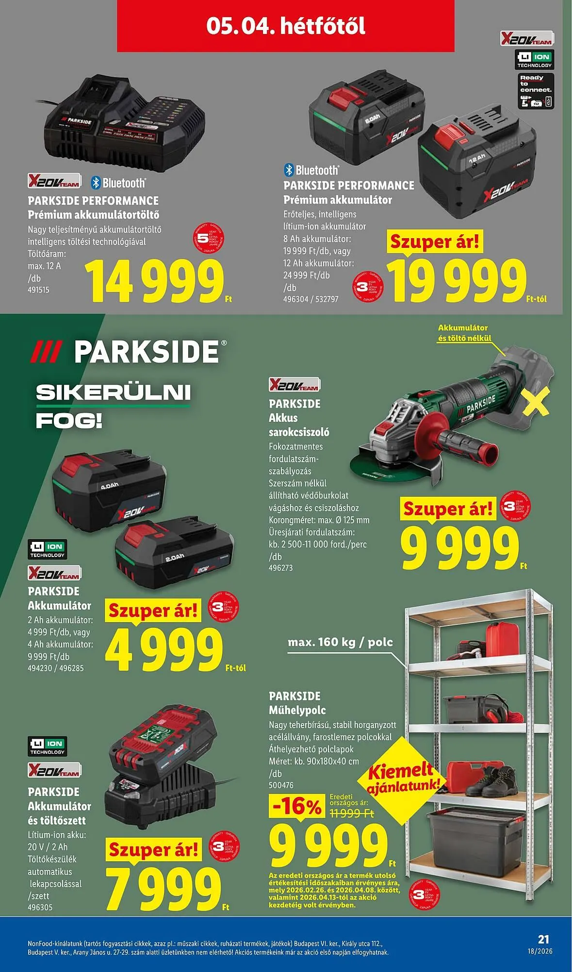 Katalógus Lidl akciós újság április 30.-tól május 6.-ig 2026. - Oldal 21