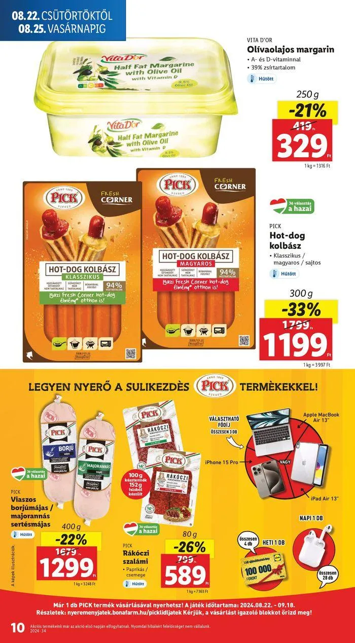 Katalógus Akciós újság – 34. hét augusztus 22.-tól augusztus 28.-ig 2024. - Oldal 10