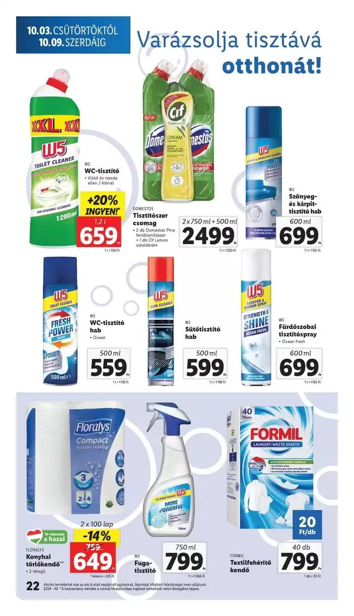 Katalógus Akciós újság – 40. hét október 3.-tól október 9.-ig 2024. - Oldal 22