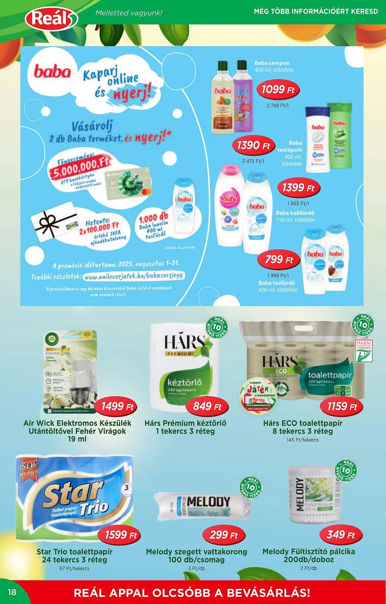 Katalógus Real akciós újság július 30.-tól augusztus 10.-ig 2025. - Oldal 18
