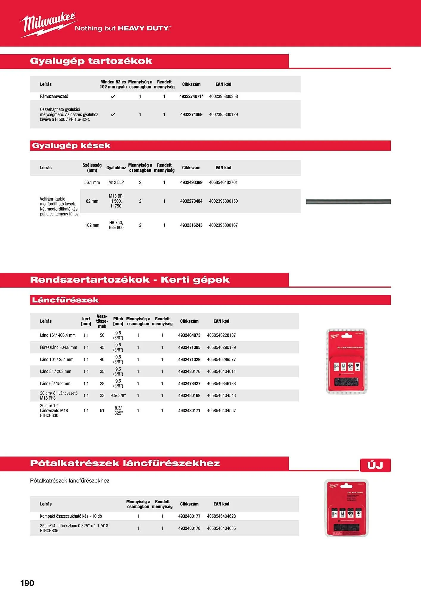 Katalógus Milwaukeetool akciós újság augusztus 14.-tól december 31.-ig 2024. - Oldal 190