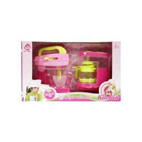 Konyhai keverőgép és kávéfőző - rózsaszín