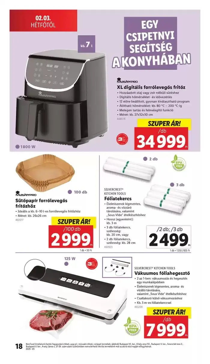 Katalógus Nonfood kínálatunk - 05. hét január 30.-tól február 5.-ig 2025. - Oldal 18