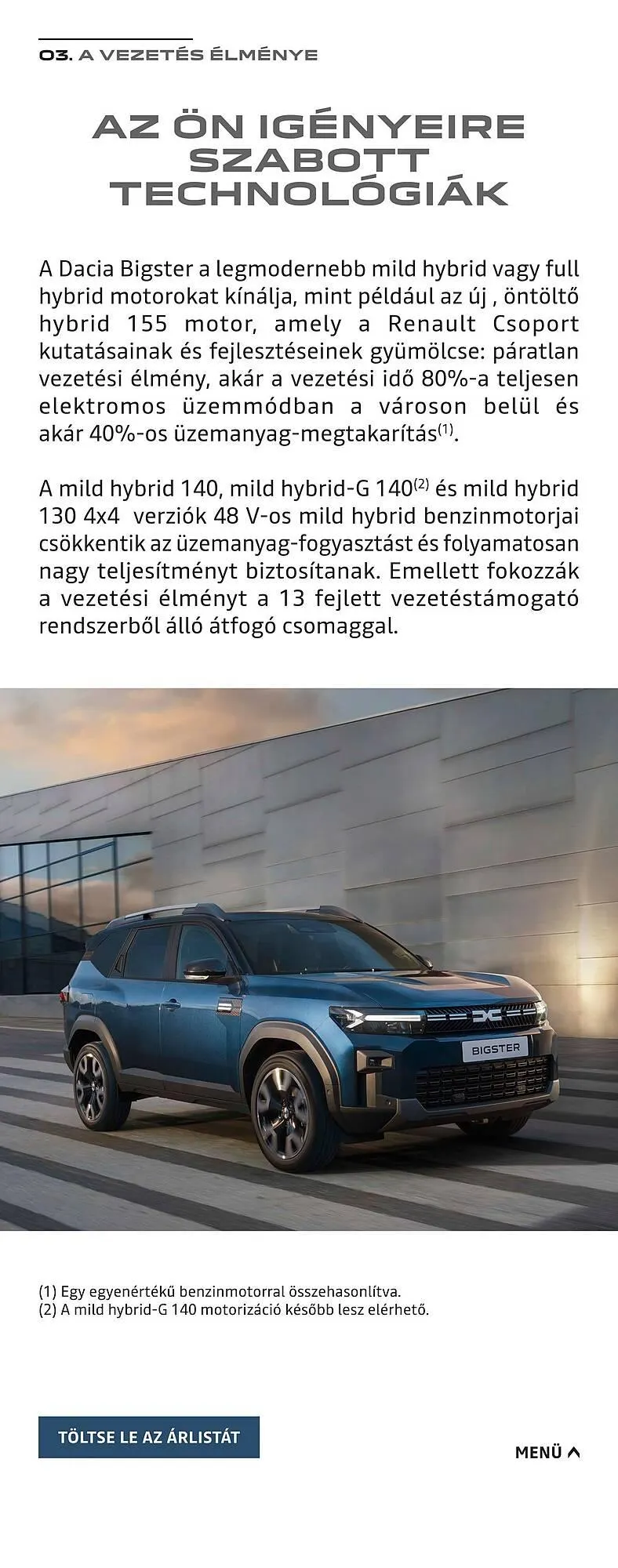 Katalógus Dacia akciós újság február 23.-tól december 29.-ig 2026. - Oldal 7