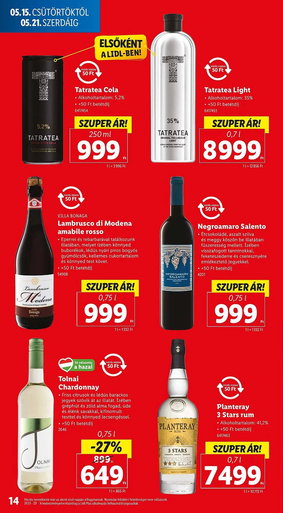 Katalógus Lidl akciós újság május 15.-tól május 21.-ig 2025. - Oldal 14