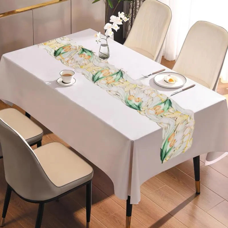 Pillangó & tulipán mintás húsvéti asztali futó - 20X160 CM