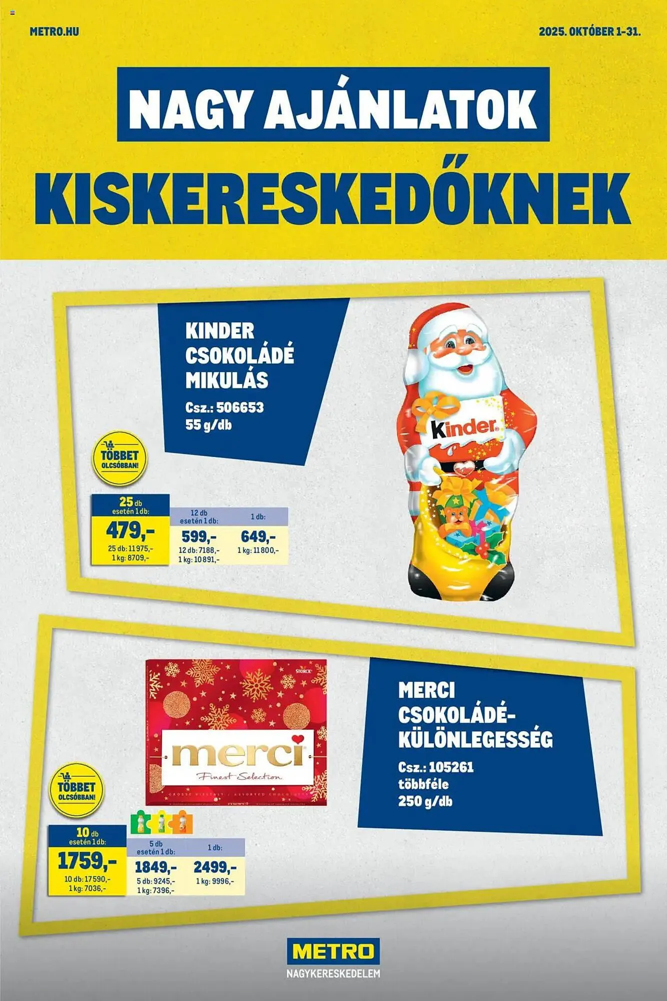 Katalógus Metro akciós újság október 1.-tól október 31.-ig 2025. - Oldal 1