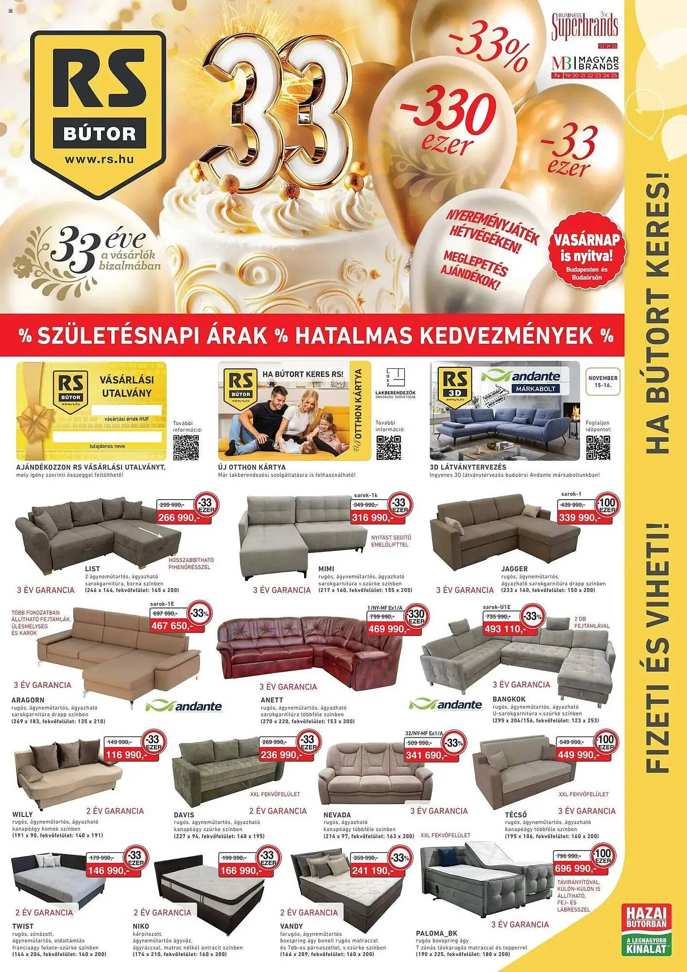 Katalógus RS Bútor katalógus október 30.-tól november 16.-ig 2025. - Oldal 1