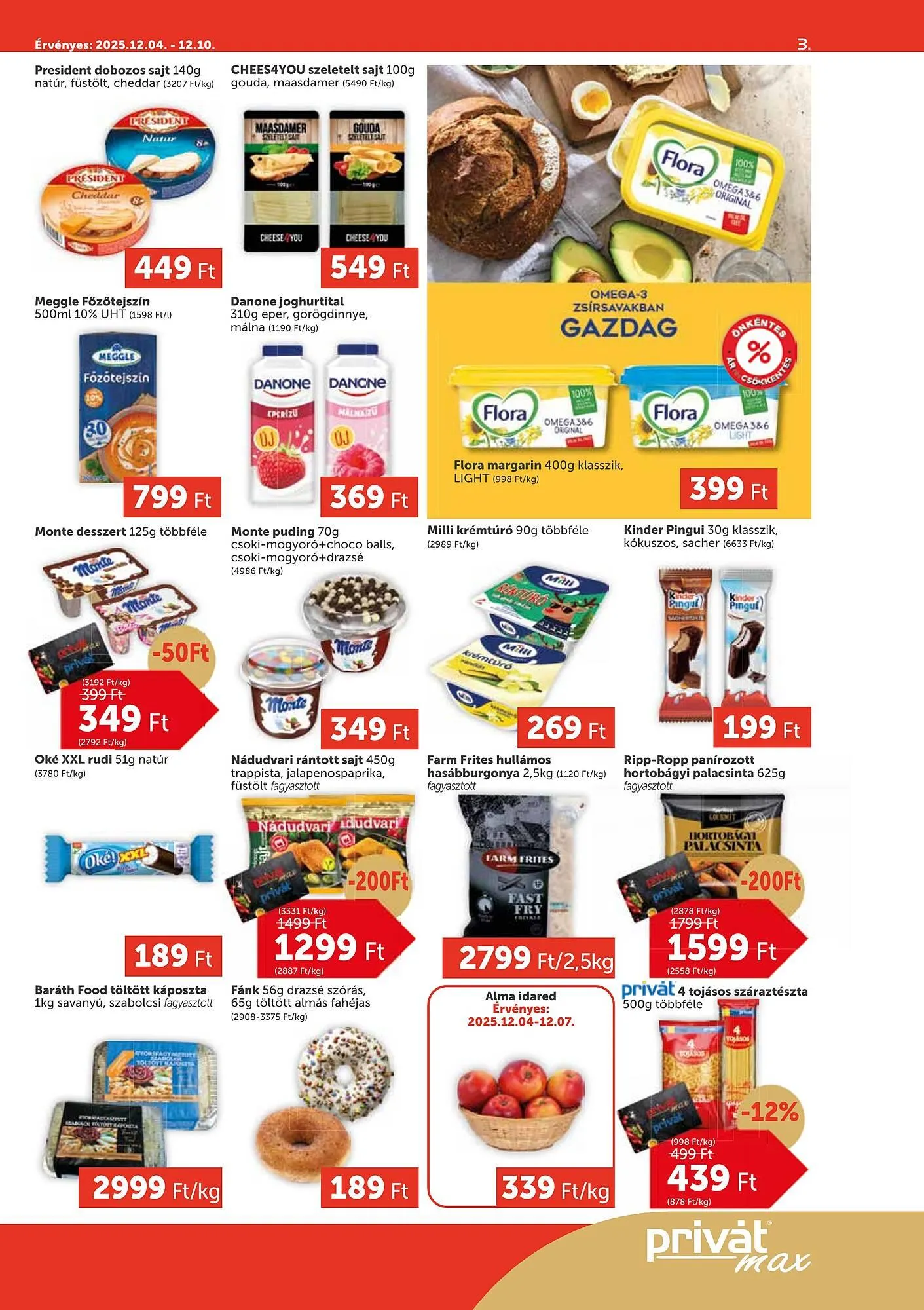 Katalógus PRIVÁT akciós újság december 4.-tól december 10.-ig 2025. - Oldal 3