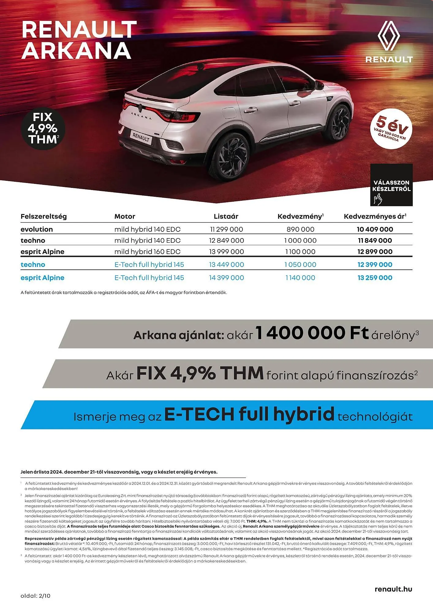 Katalógus Renault akciós újság január 6.-tól június 30.-ig 2025. - Oldal 2