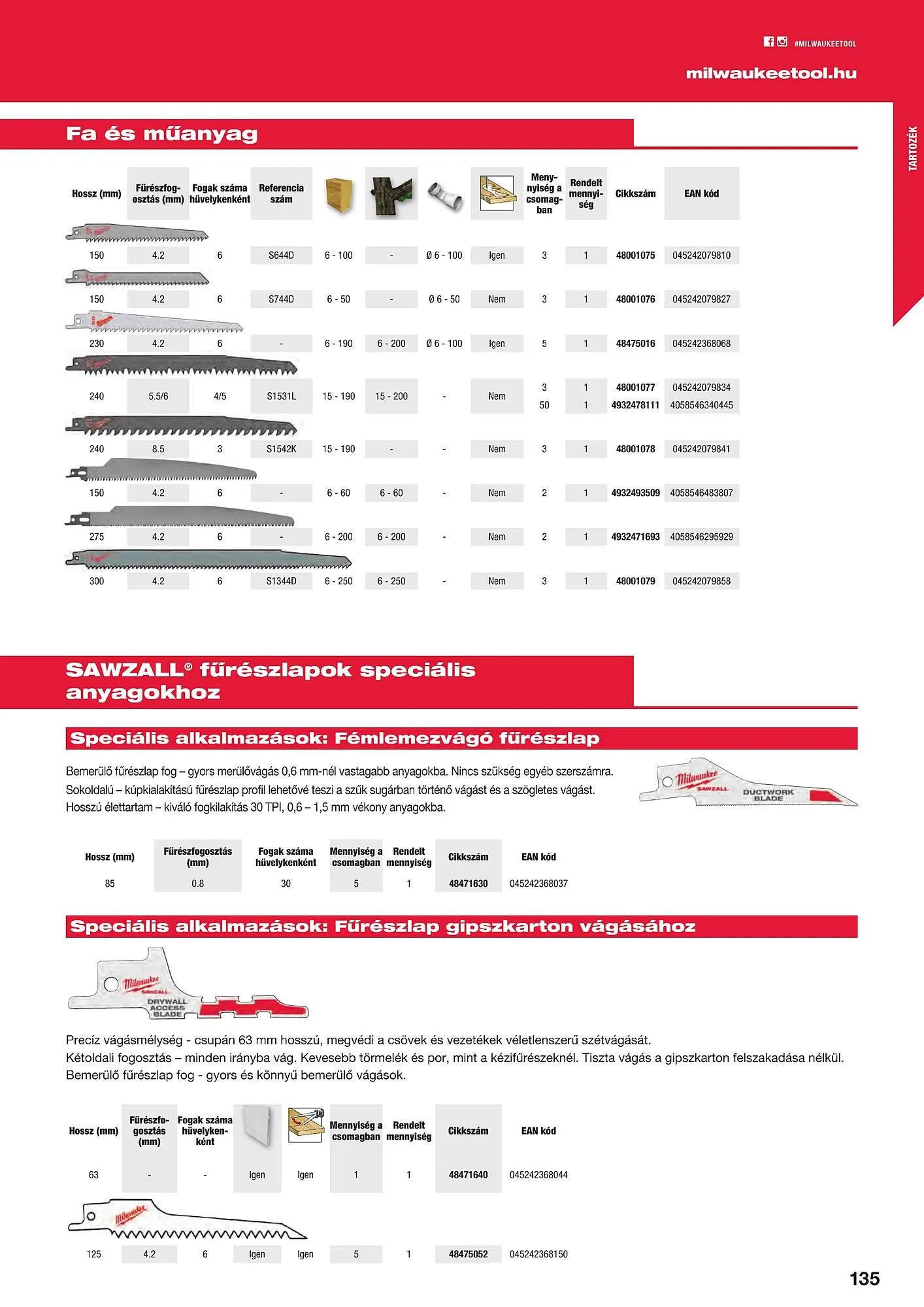 Katalógus Milwaukee akciós újság szeptember 16.-tól december 31.-ig 2025. - Oldal 135