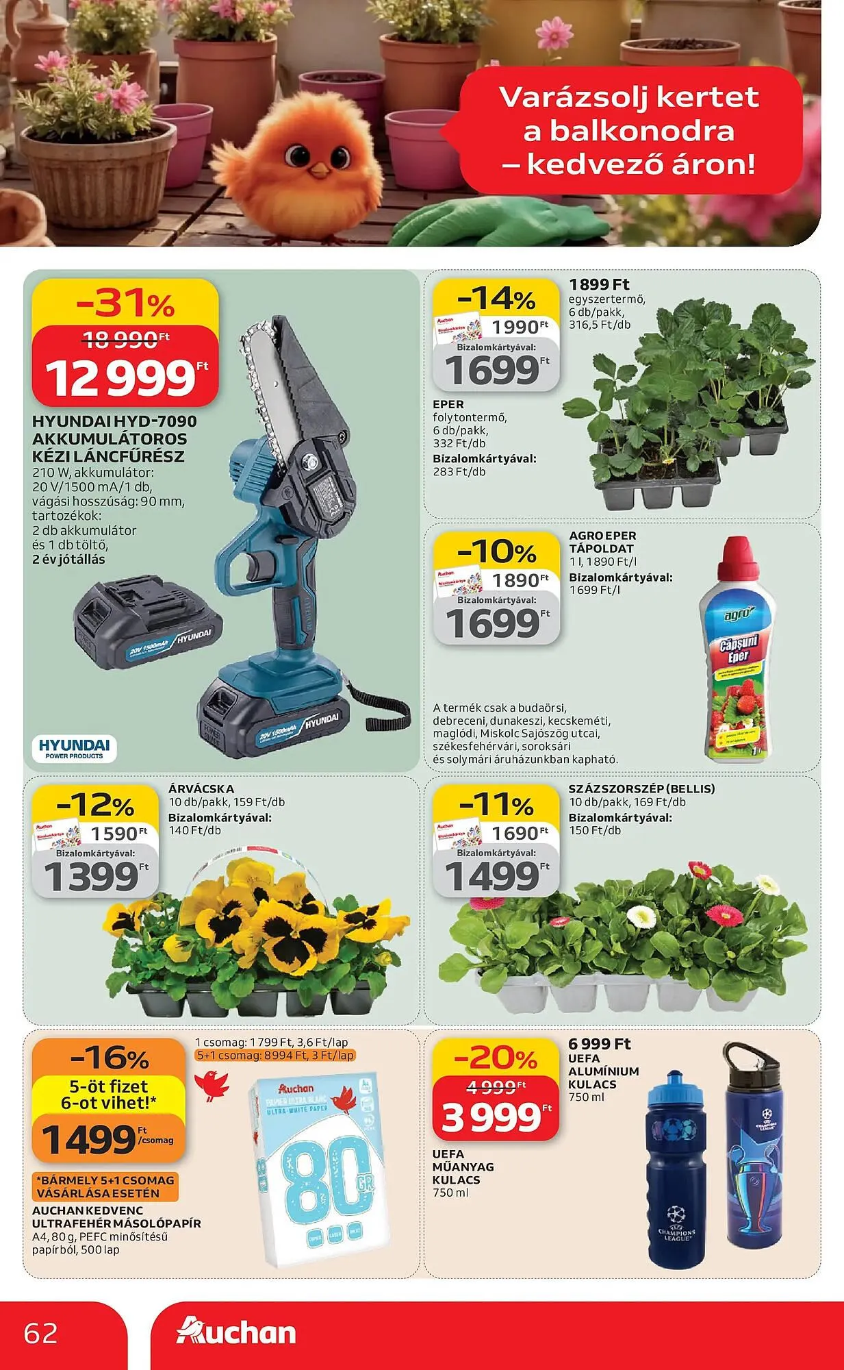 Katalógus Auchan akciós újság március 12.-tól március 18.-ig 2026. - Oldal 62