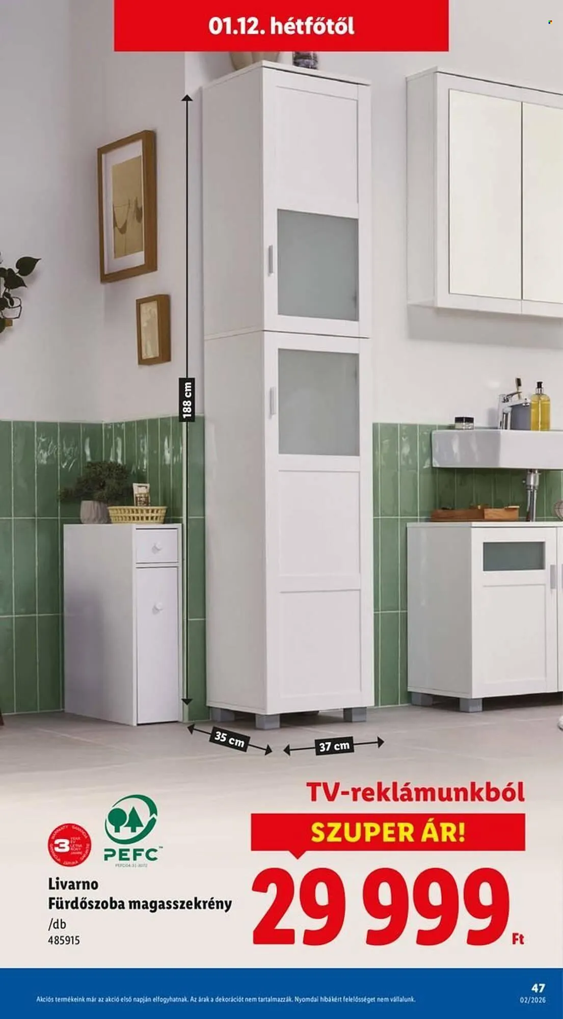 Katalógus Lidl akciós újság január 8.-tól január 14.-ig 2026. - Oldal 47