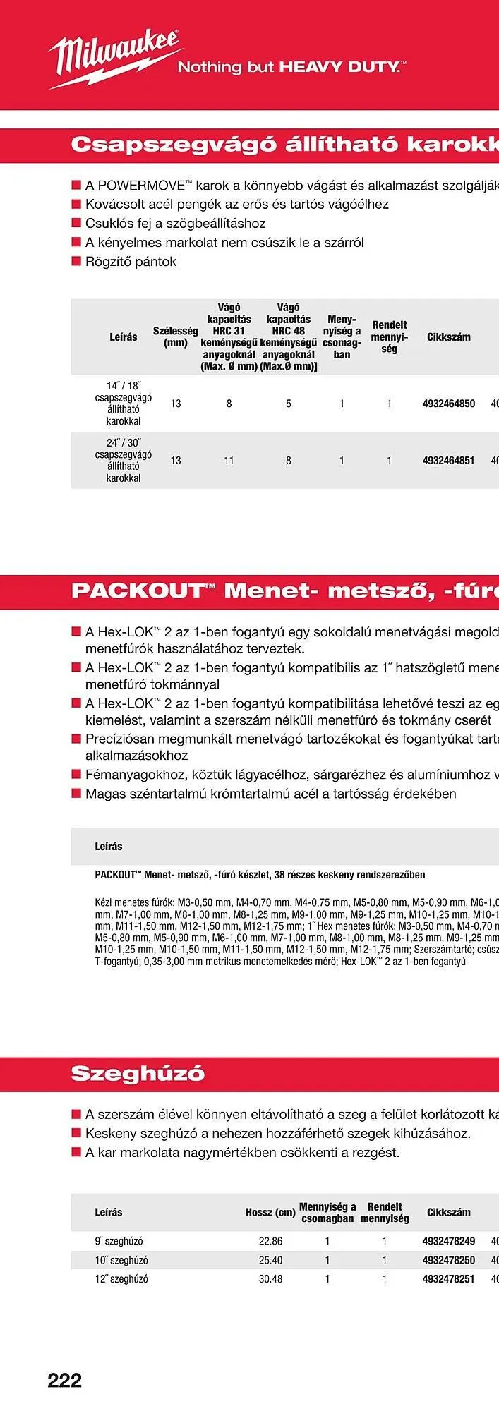 Katalógus Milwaukee akciós újság szeptember 16.-tól december 31.-ig 2025. - Oldal 442