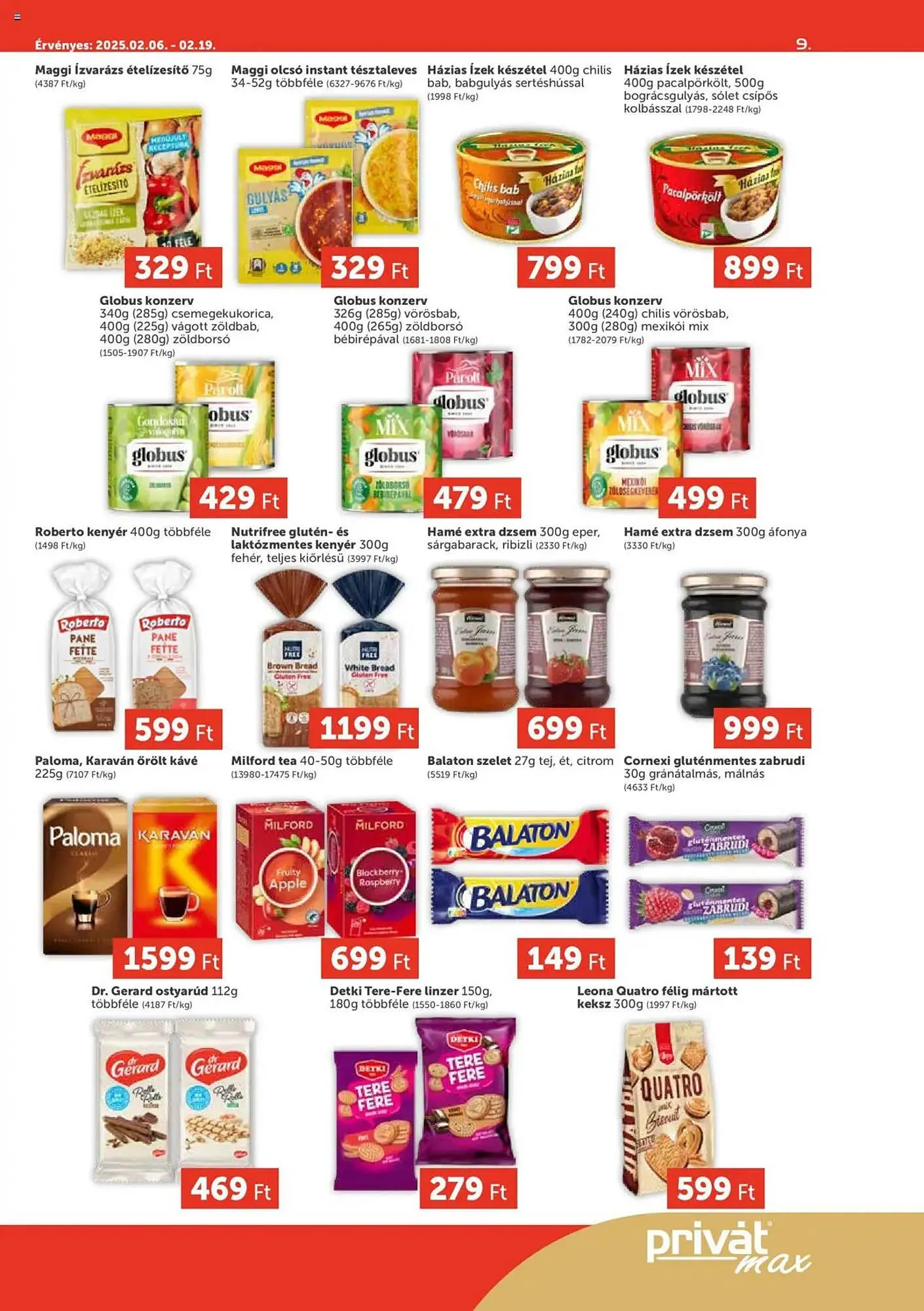 Katalógus PRIVÁT akciós újság február 6.-tól február 19.-ig 2025. - Oldal 9