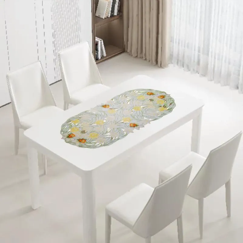 Nárcisz mintás húsvéti asztali futó - 40x85 CM