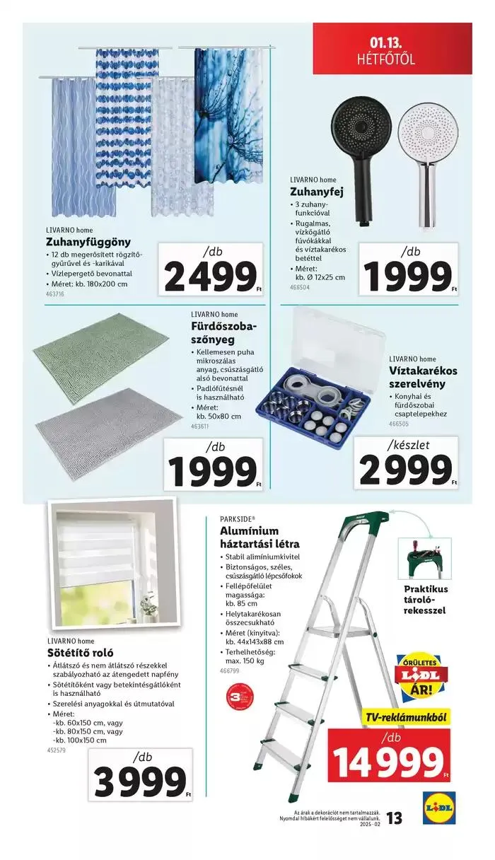 Katalógus Nonfood kínálatunk - 02. hét január 9.-tól január 15.-ig 2025. - Oldal 13