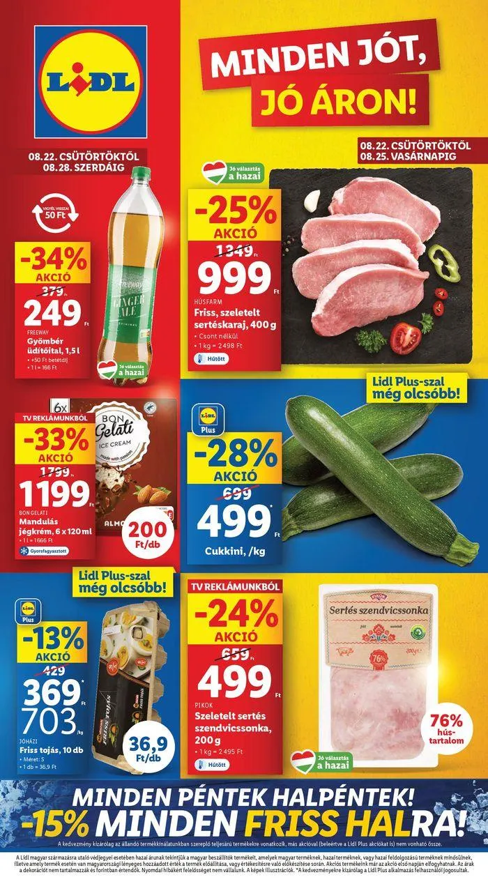 Katalógus Akciós újság – 34. hét augusztus 22.-tól augusztus 28.-ig 2024. - Oldal 1