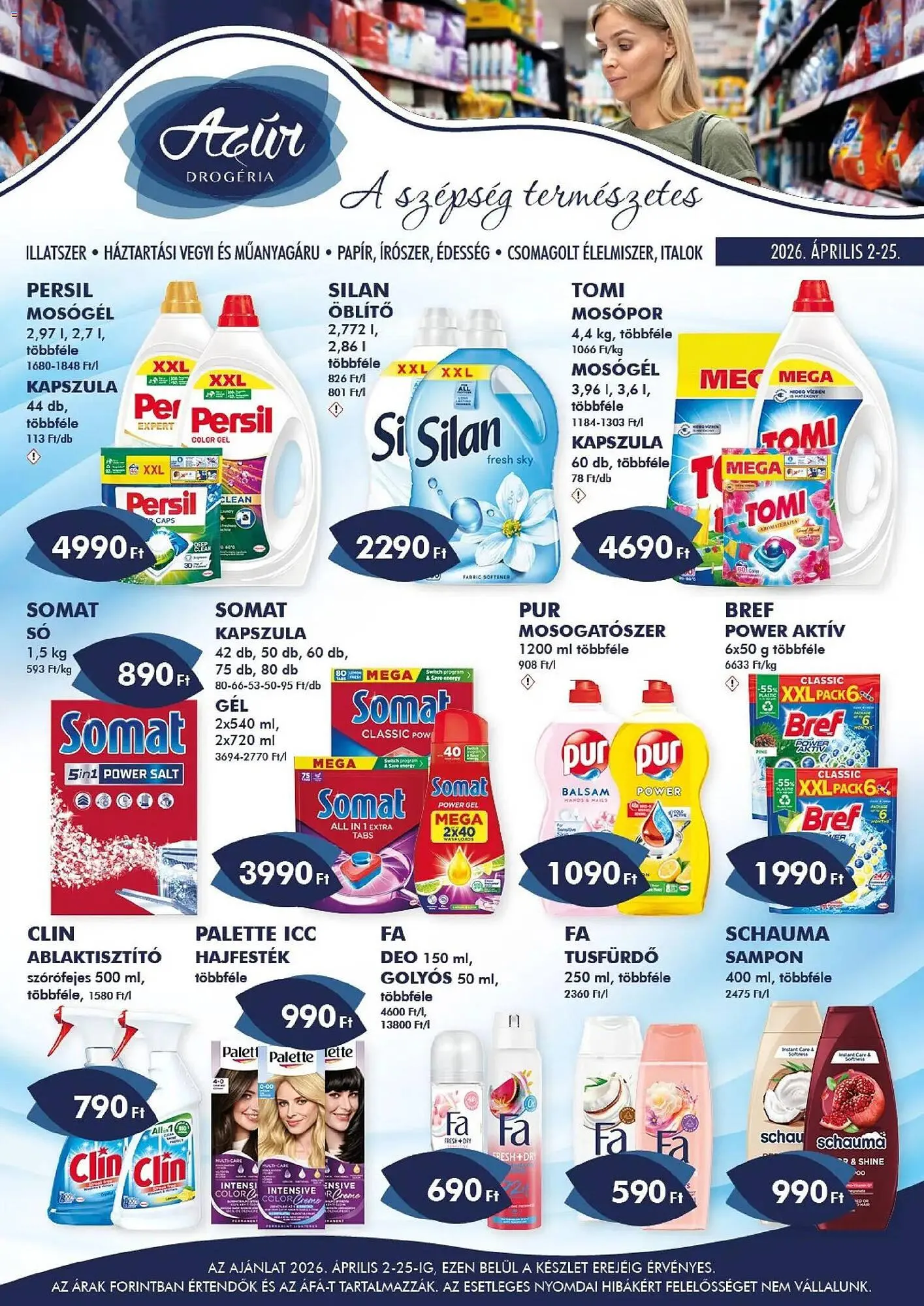 Katalógus Azúr akciós újság április 2.-tól április 25.-ig 2026. - Oldal 1