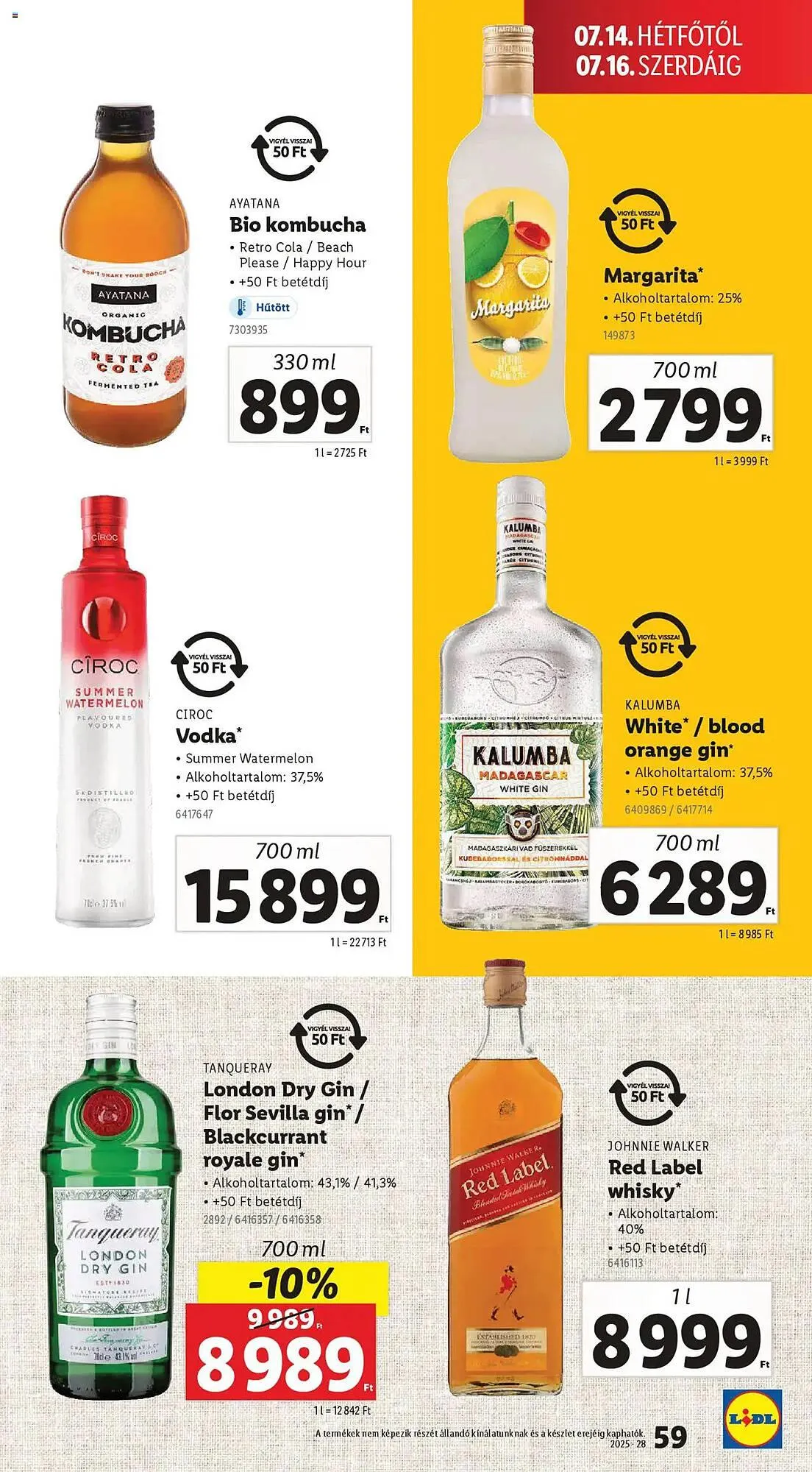 Katalógus Lidl akciós újság július 10.-tól július 16.-ig 2025. - Oldal 59