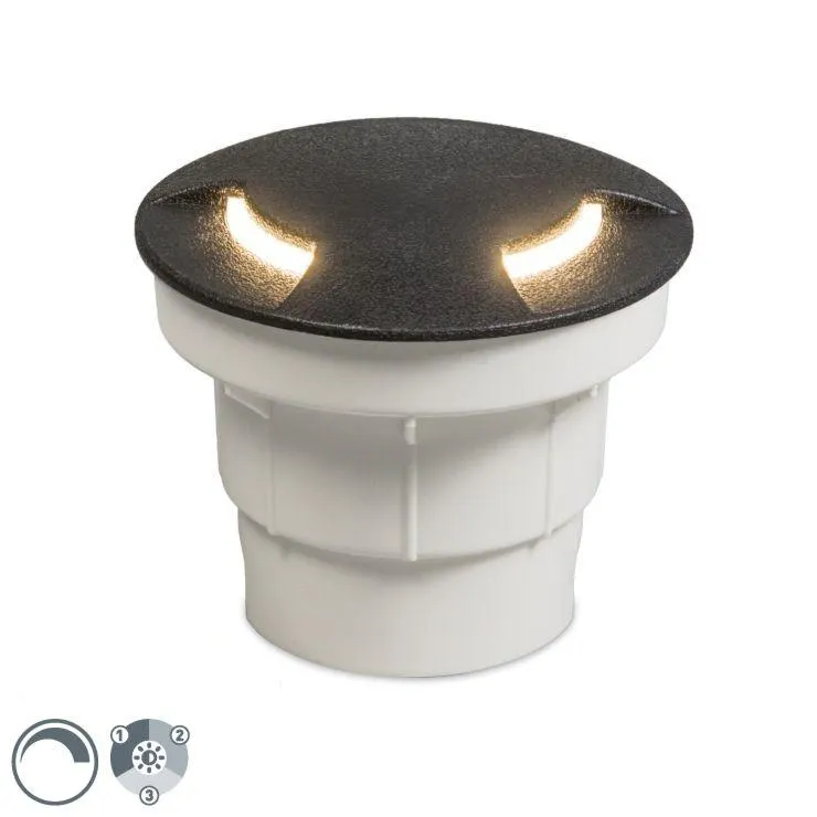 Modern kültéri földfolt fekete, LED IP67 - Ceci 2