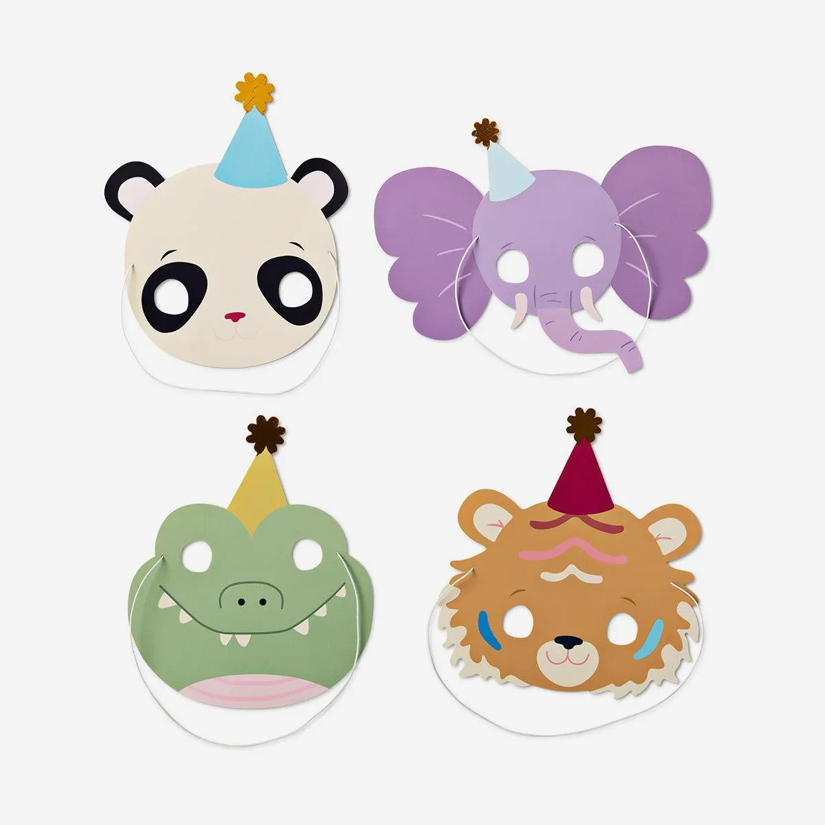 Papírmaszkok. Gyerekeknek