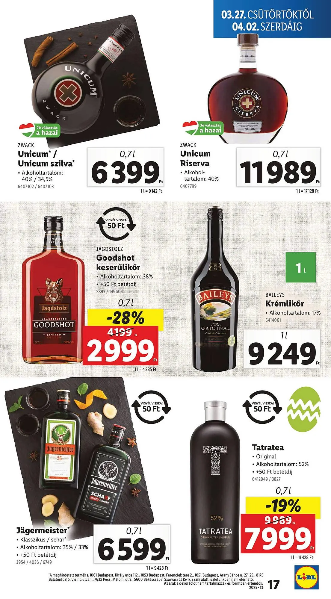 Katalógus Lidl akciós újság március 27.-tól április 2.-ig 2025. - Oldal 17