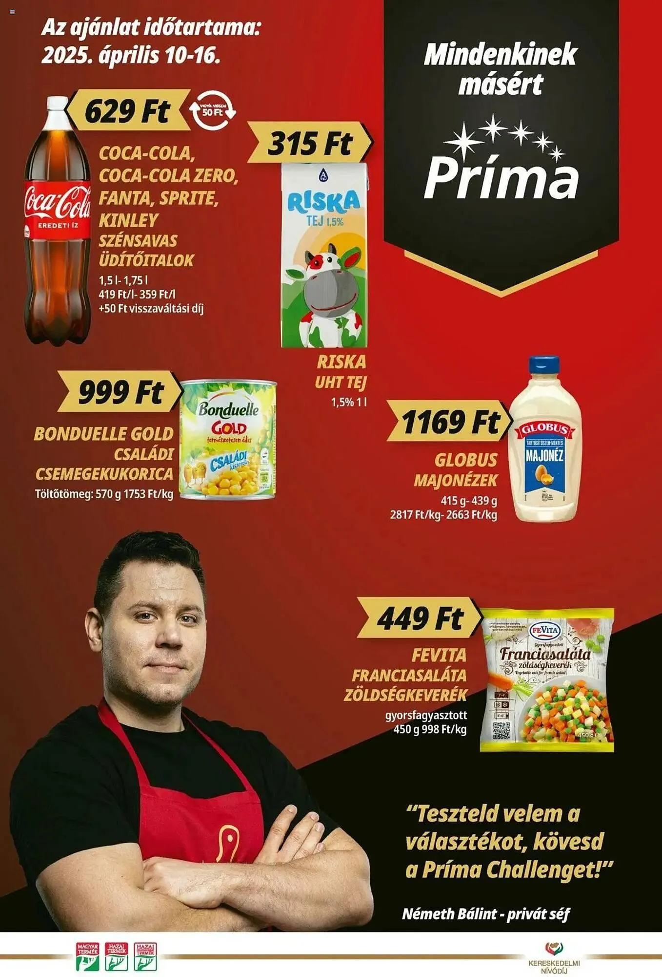 Katalógus Príma akciós újság április 10.-tól április 16.-ig 2025. - Oldal 1