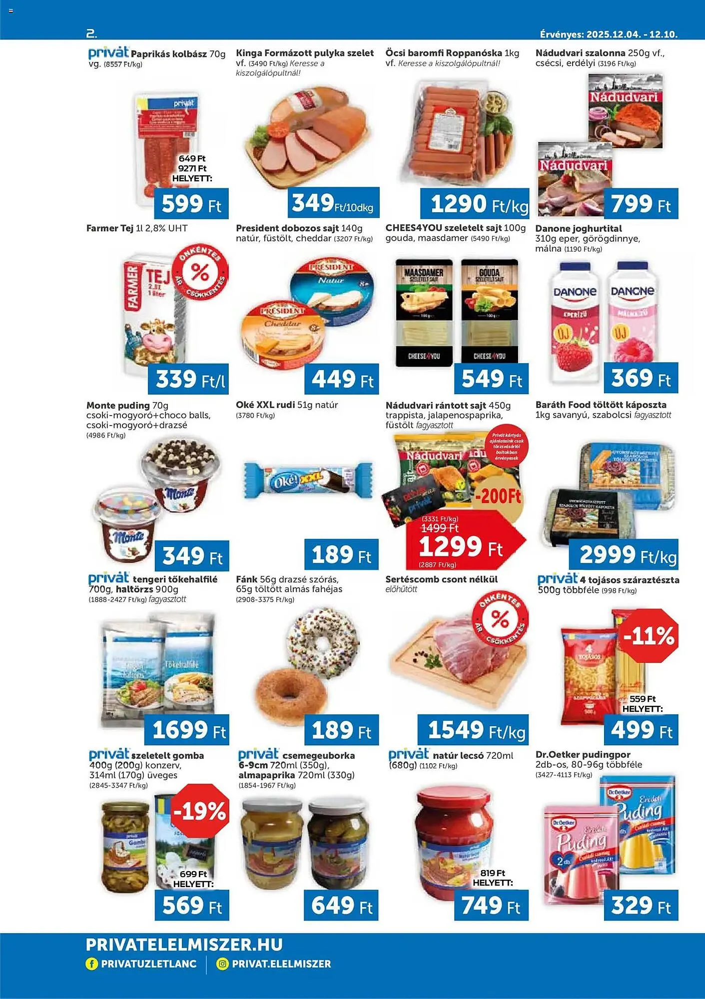 Katalógus PRIVÁT akciós újság december 4.-tól december 10.-ig 2025. - Oldal 2