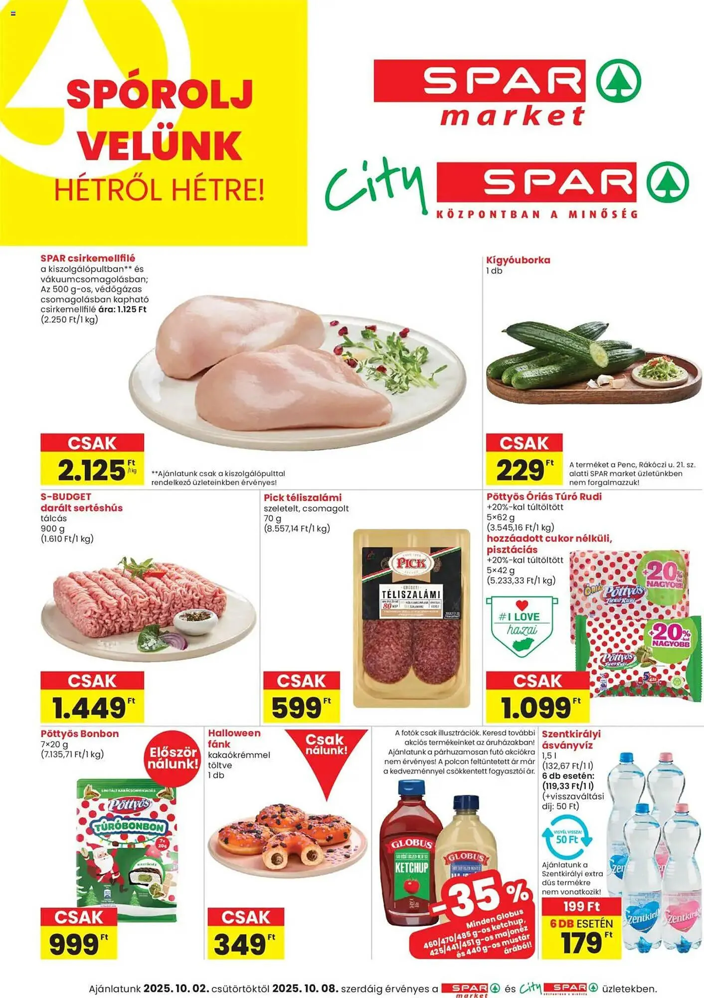 Katalógus Spar akciós újság október 2.-tól október 8.-ig 2025. - Oldal 1