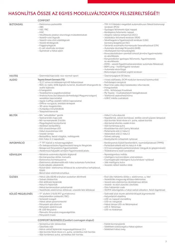 Katalógus Toyota Új Camry Hybrid november 27.-tól november 27.-ig 2025. - Oldal 7