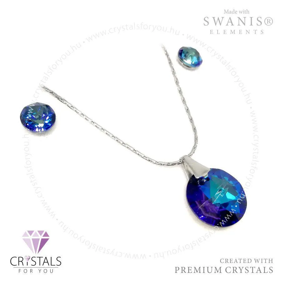 Kör medálos szett csúcsos Swanis® prémium kristállyal díszítve