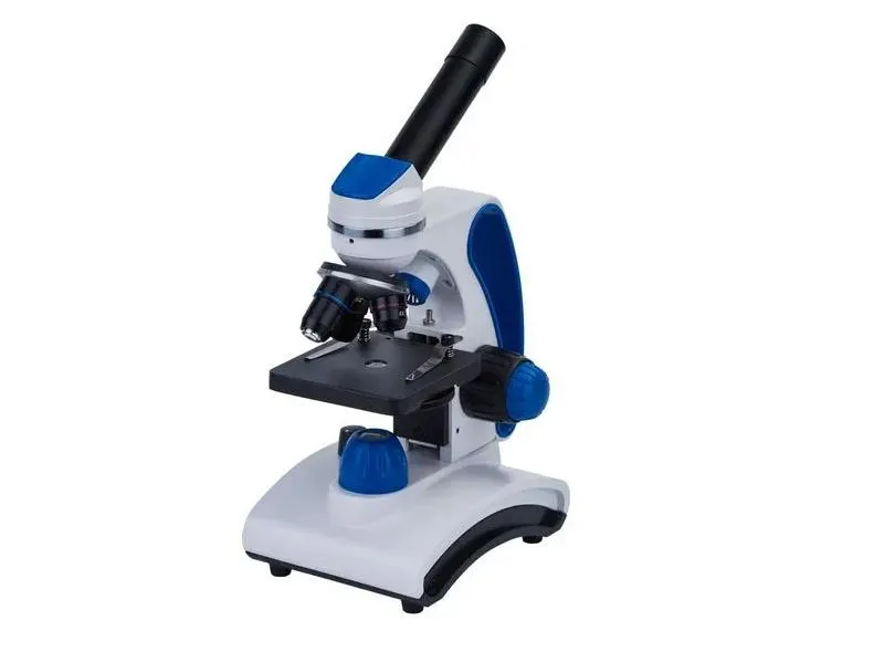 Levenhuk Discovery Pico Gravity Microscope + a Láthatatlan világ című könyv, kék