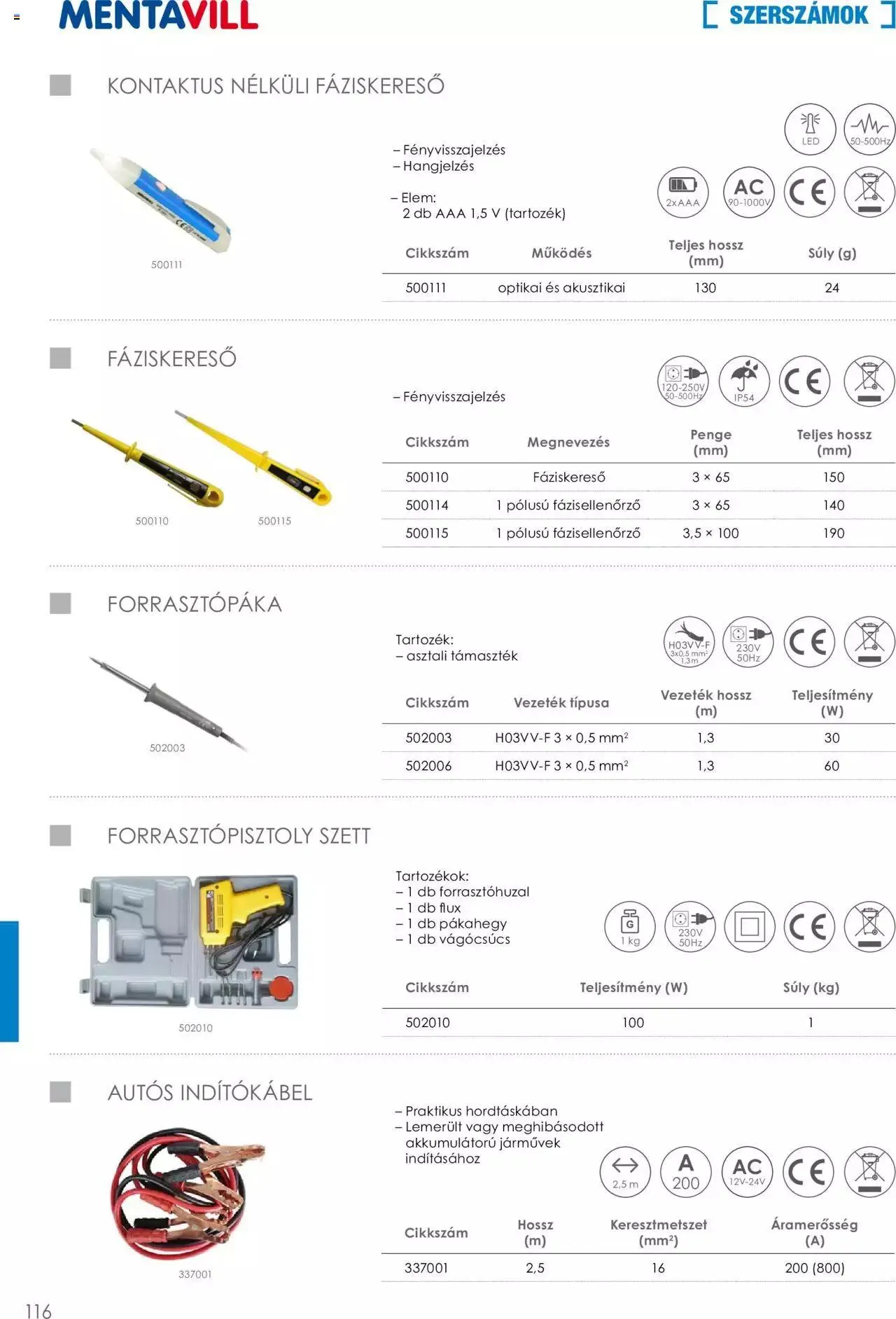 Katalógus Mentavill - Termékkatalógus 2022-2023 december 21.-tól december 31.-ig 2024. - Oldal 116