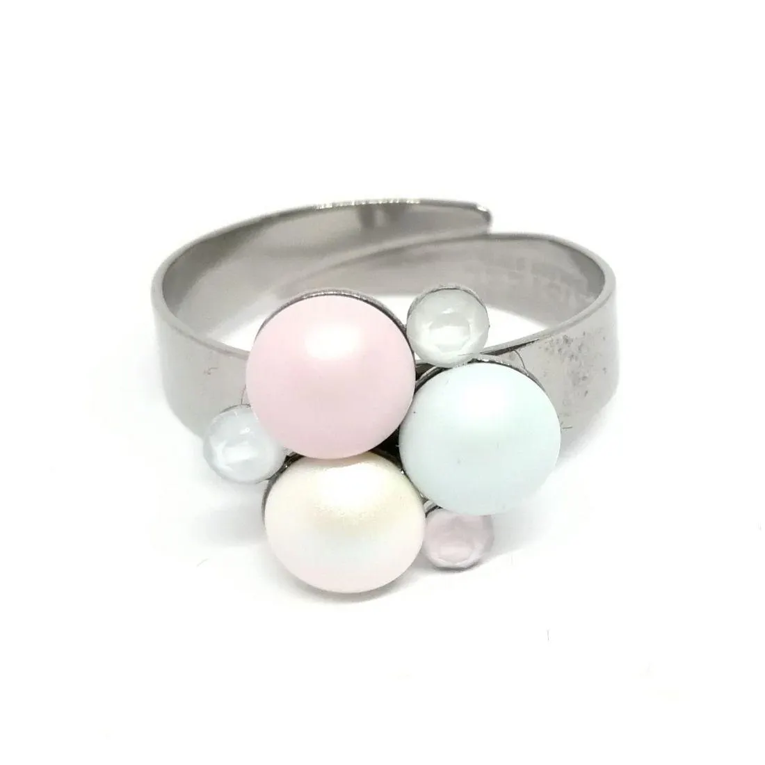 Virág gyűrű Swanis® prémium kristállyal díszítve