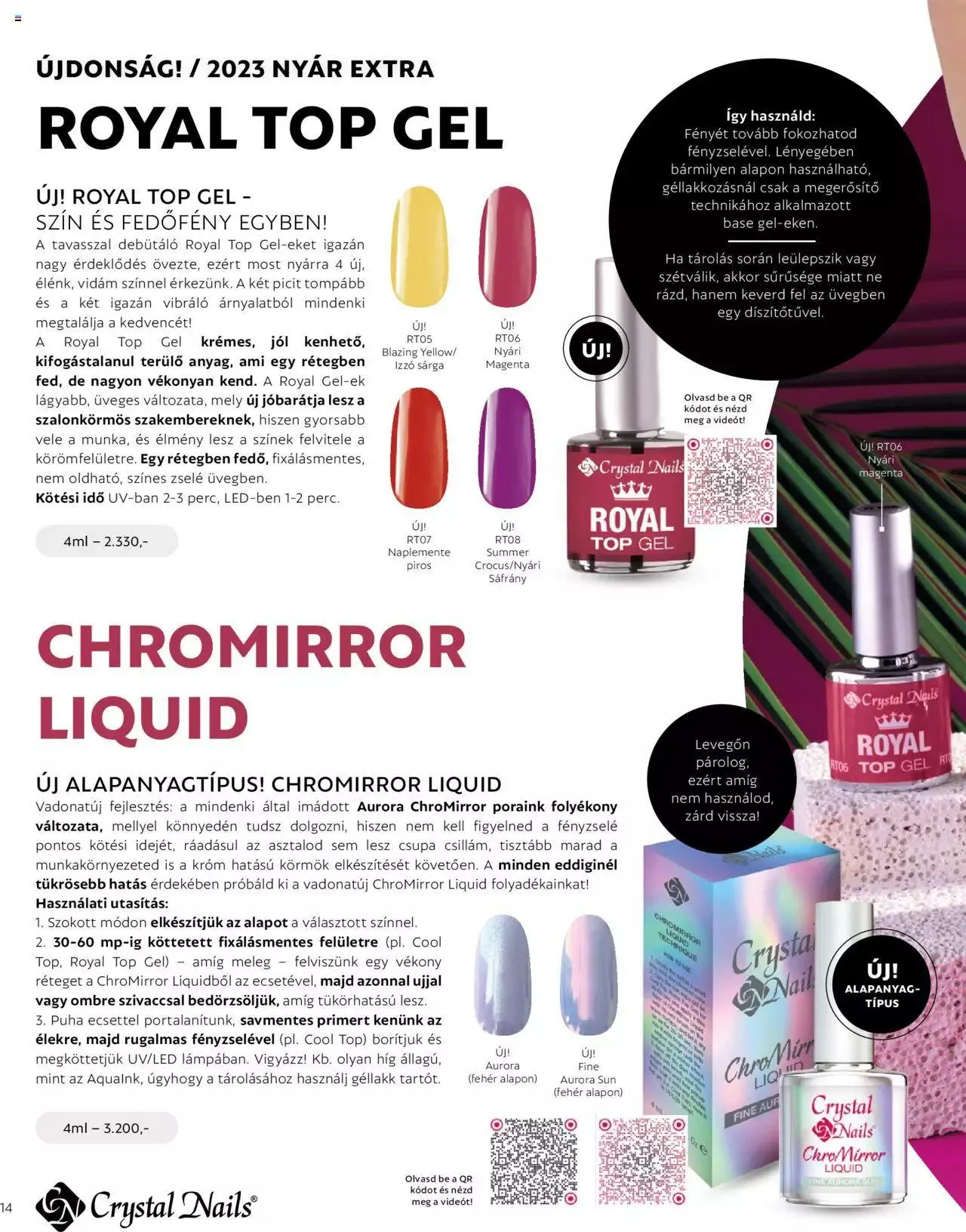Katalógus Crystal Nails - NYÁR EXTRA KATALÓGUS június 1.-tól december 31.-ig 2023. - Oldal 14