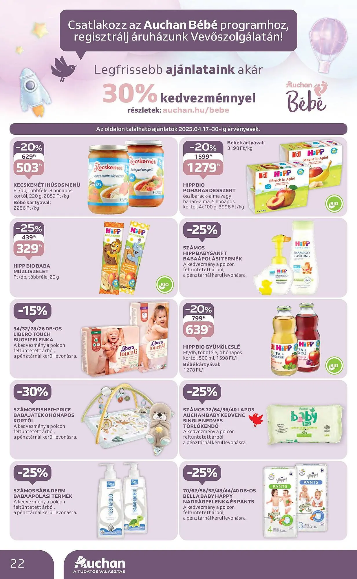 Katalógus Auchan akciós újság április 17.-tól április 23.-ig 2025. - Oldal 22