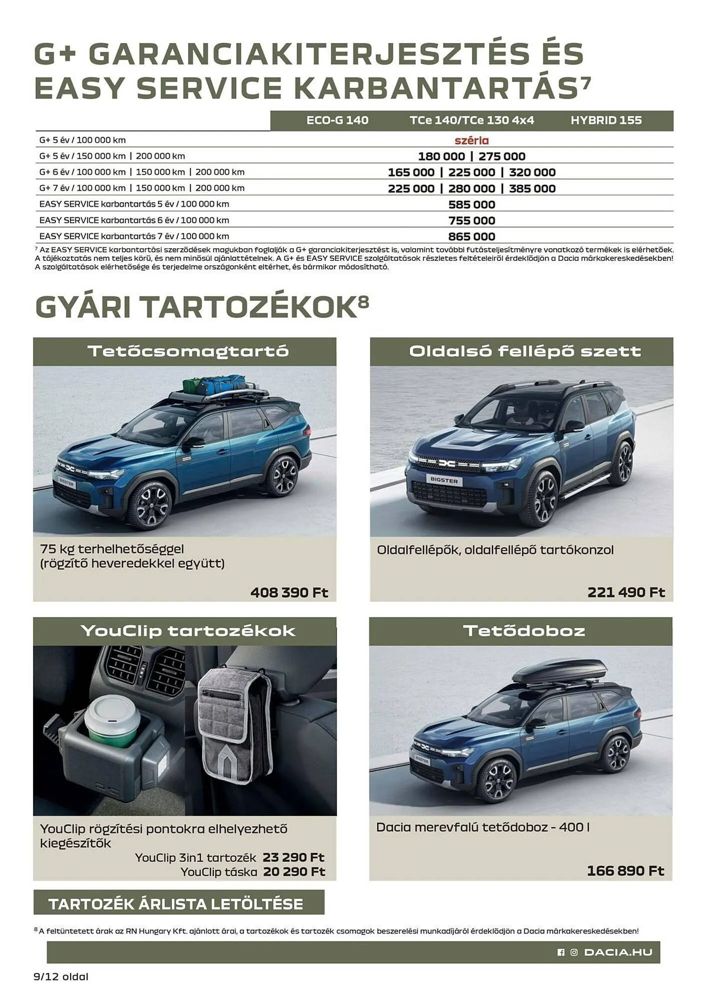Katalógus Dacia akciós újság március 18.-tól május 5.-ig 2025. - Oldal 9