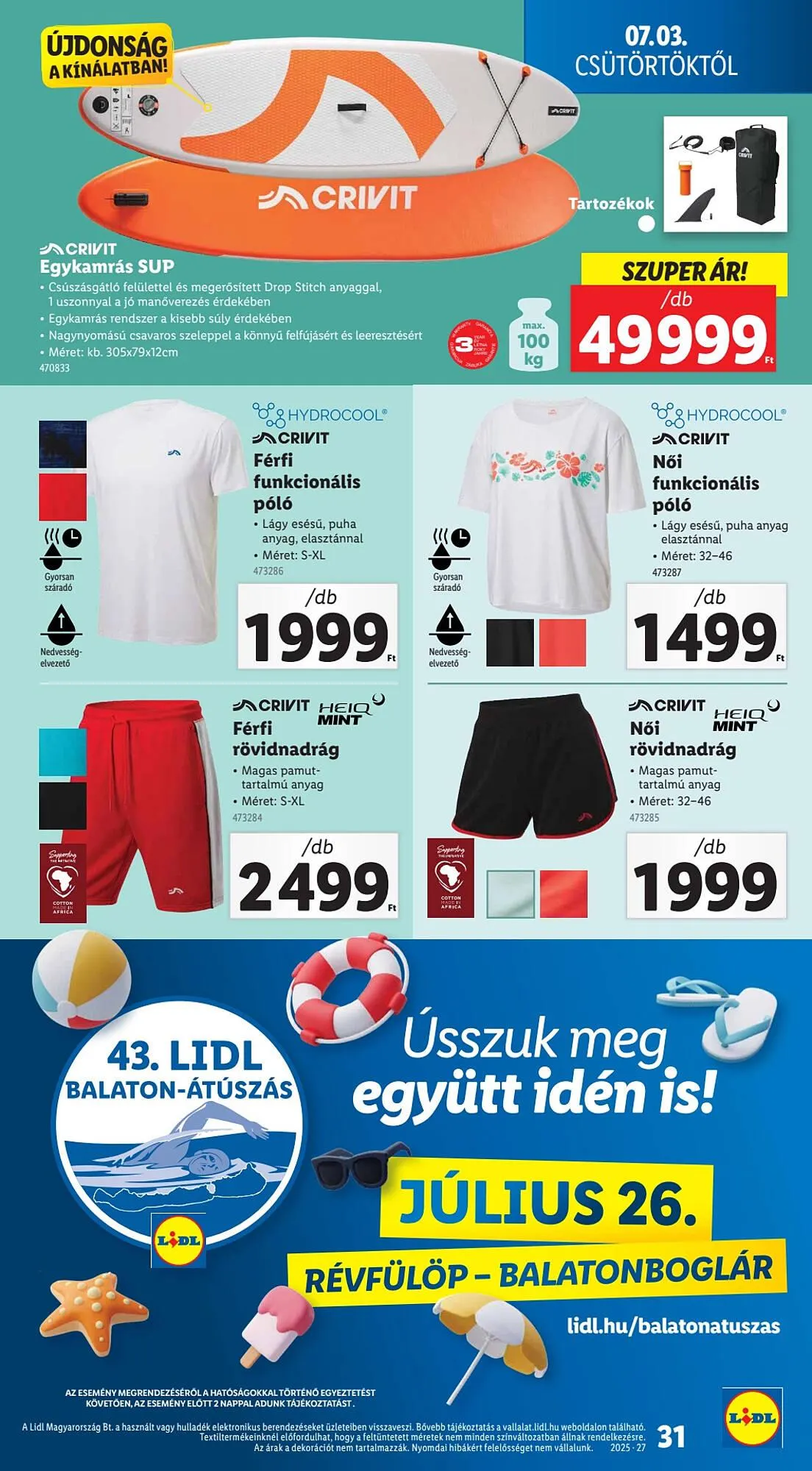 Katalógus Lidl akciós újság július 3.-tól július 9.-ig 2025. - Oldal 31