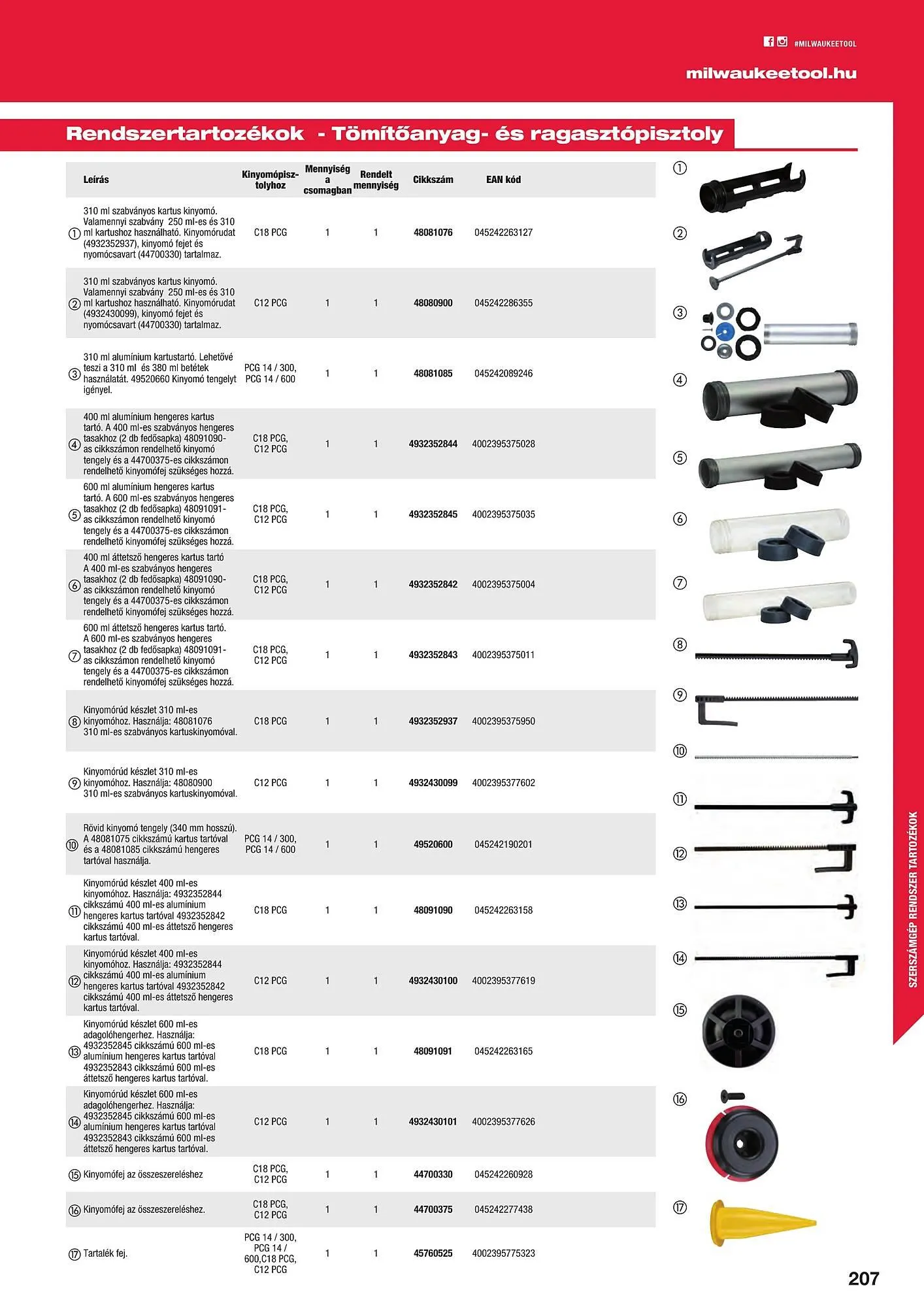 Katalógus Milwaukeetool akciós újság augusztus 14.-tól december 31.-ig 2024. - Oldal 207